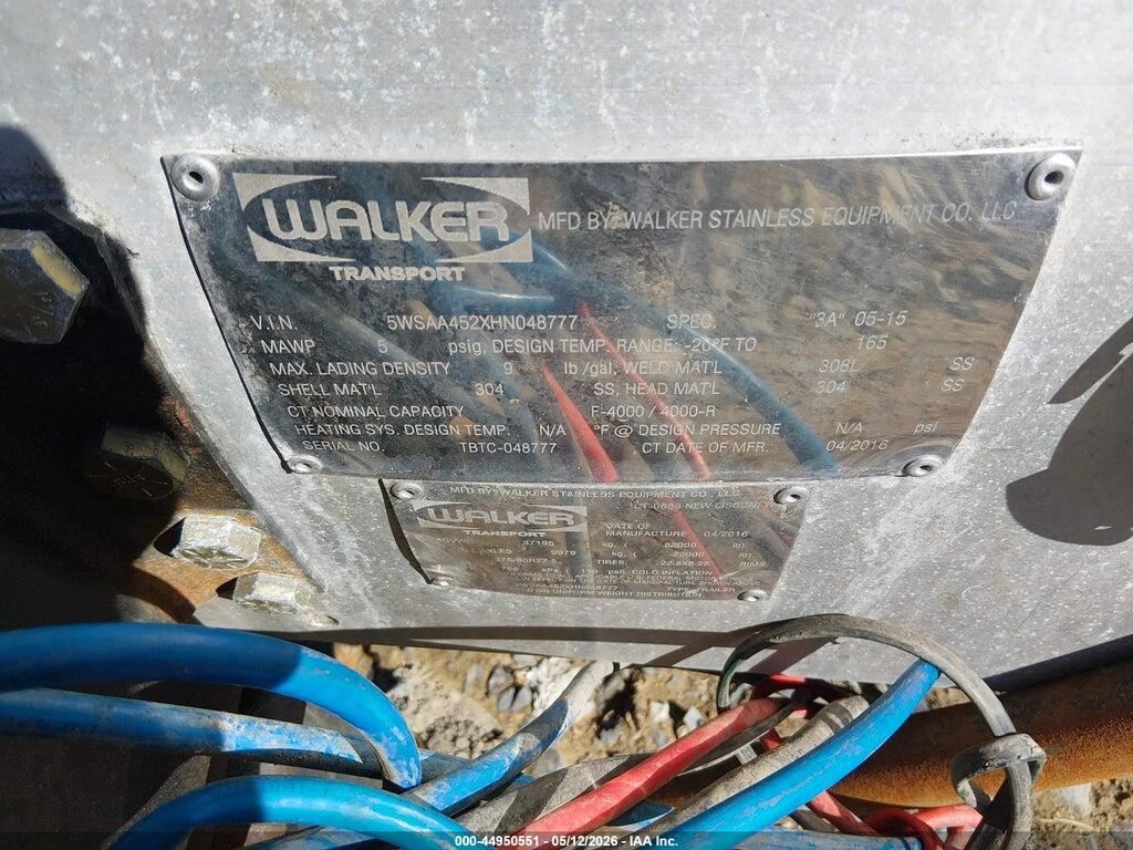 5WSAA452XHN048777 2017 WALKER STAINLESS EQUIP CO UNKNOWN photo no. 9