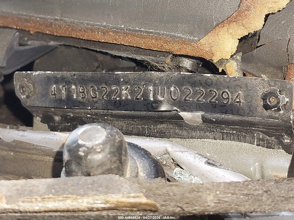 4T1BG22K21U022294 2001 TOYOTA CAMRY photo no. 9
