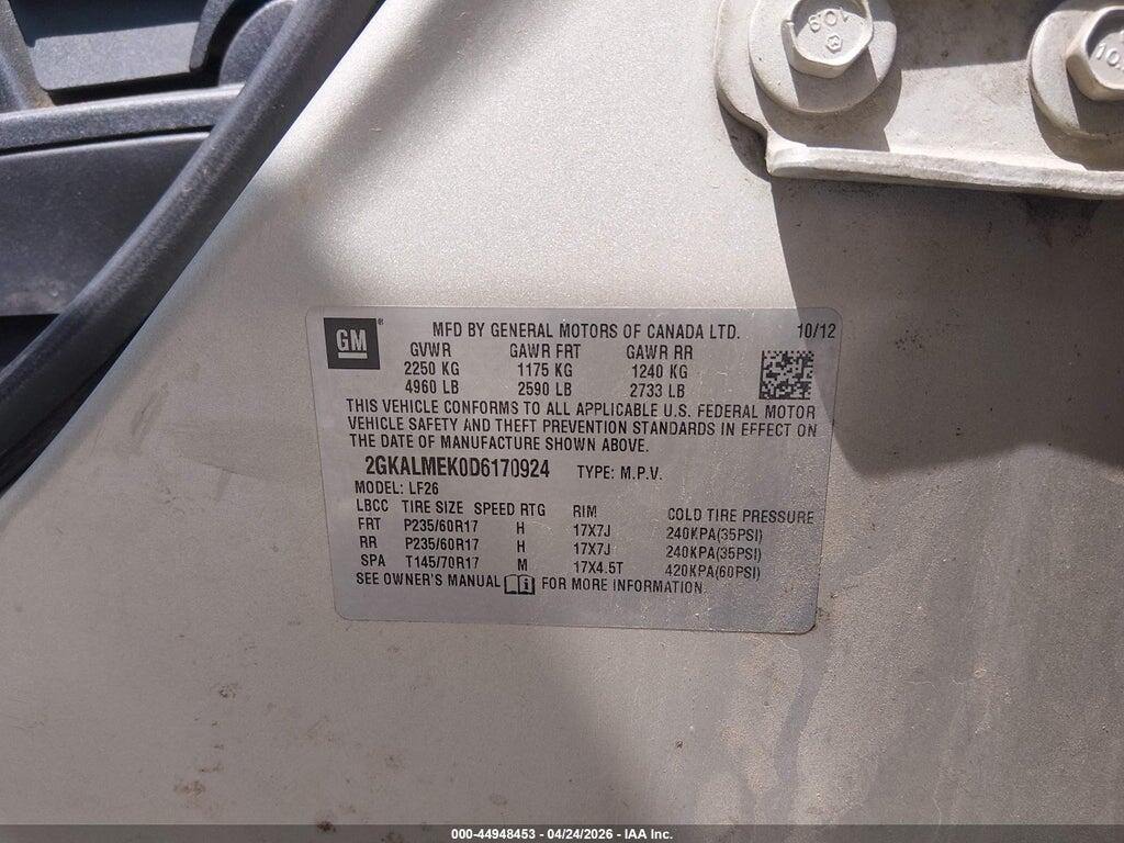 2GKALMEK0D6170924 2013 GMC TERRAIN photo no. 9