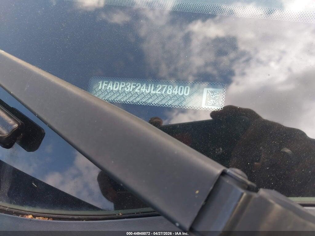 1FADP3F24JL278400 2018 FORD FOCUS photo no. 9