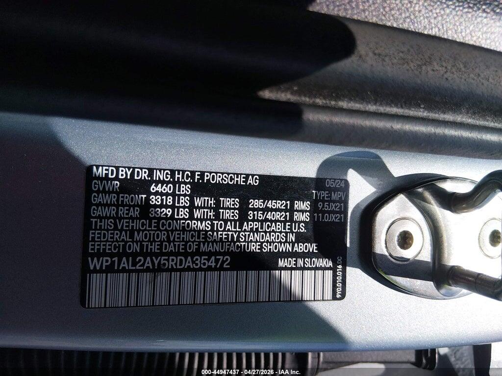WP1AL2AY5RDA35472 2024 PORSCHE CAYENNE photo no. 9