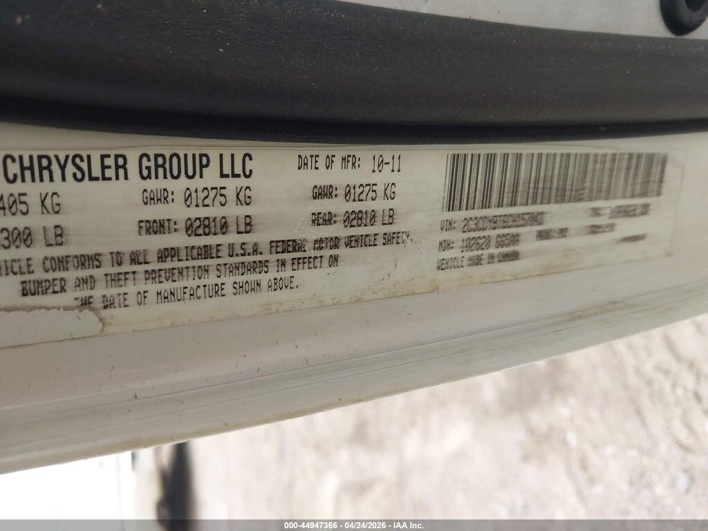 2C3CDYBT6CH157043 2012 DODGE CHALLENGER photo no. 9