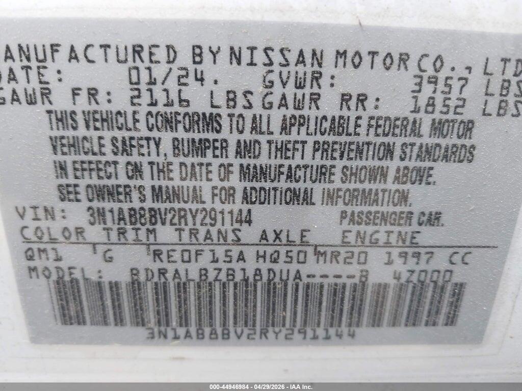 3N1AB8BV2RY291144 2024 NISSAN SENTRA photo no. 9