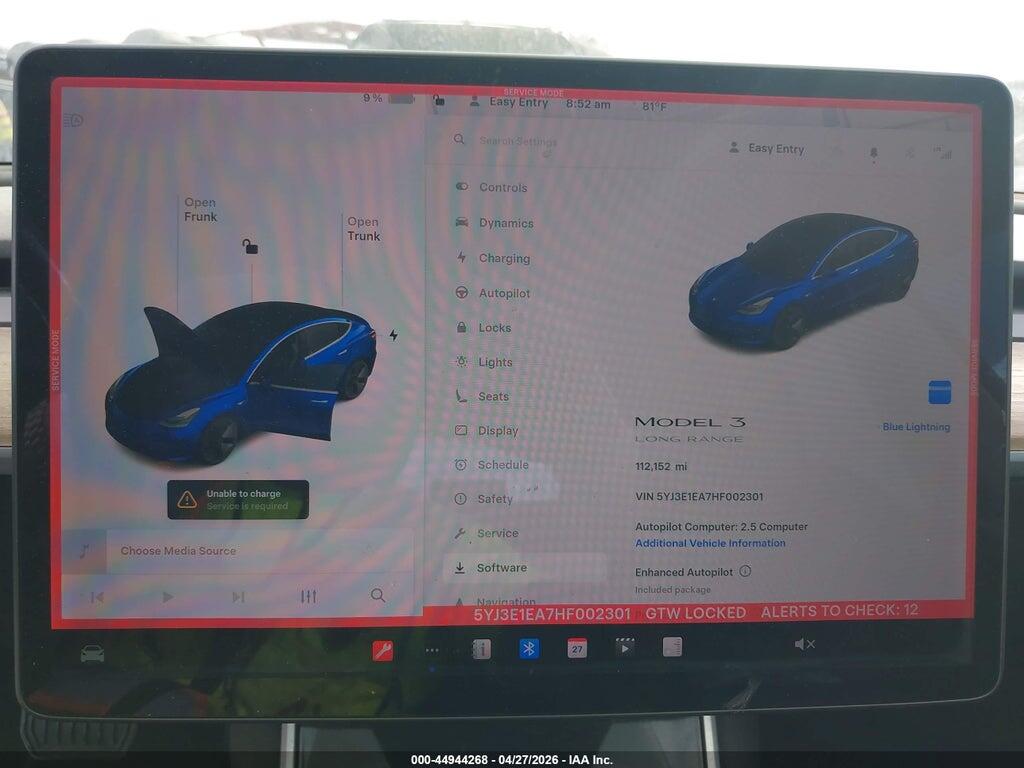 5YJ3E1EA7HF002301 2017 TESLA MODEL 3 photo no. 7