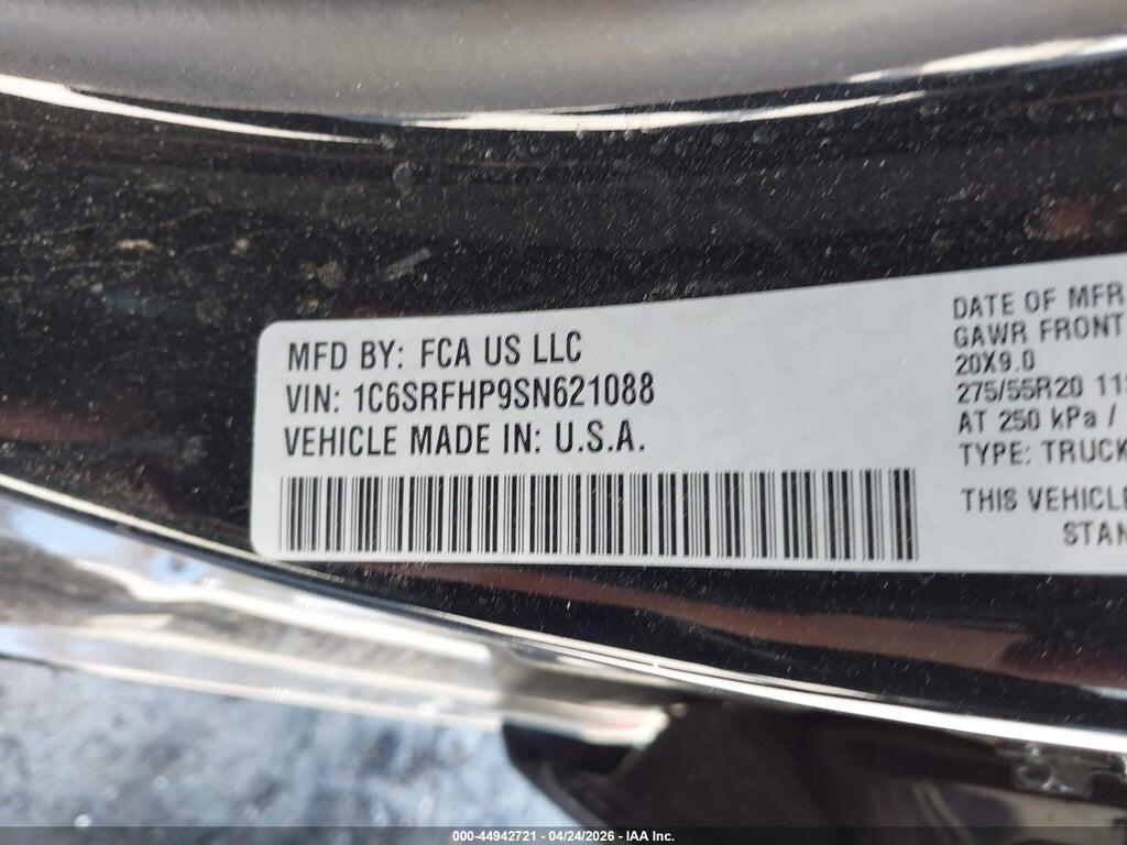 1C6SRFHP9SN621088 2025 RAM 1500 photo no. 9