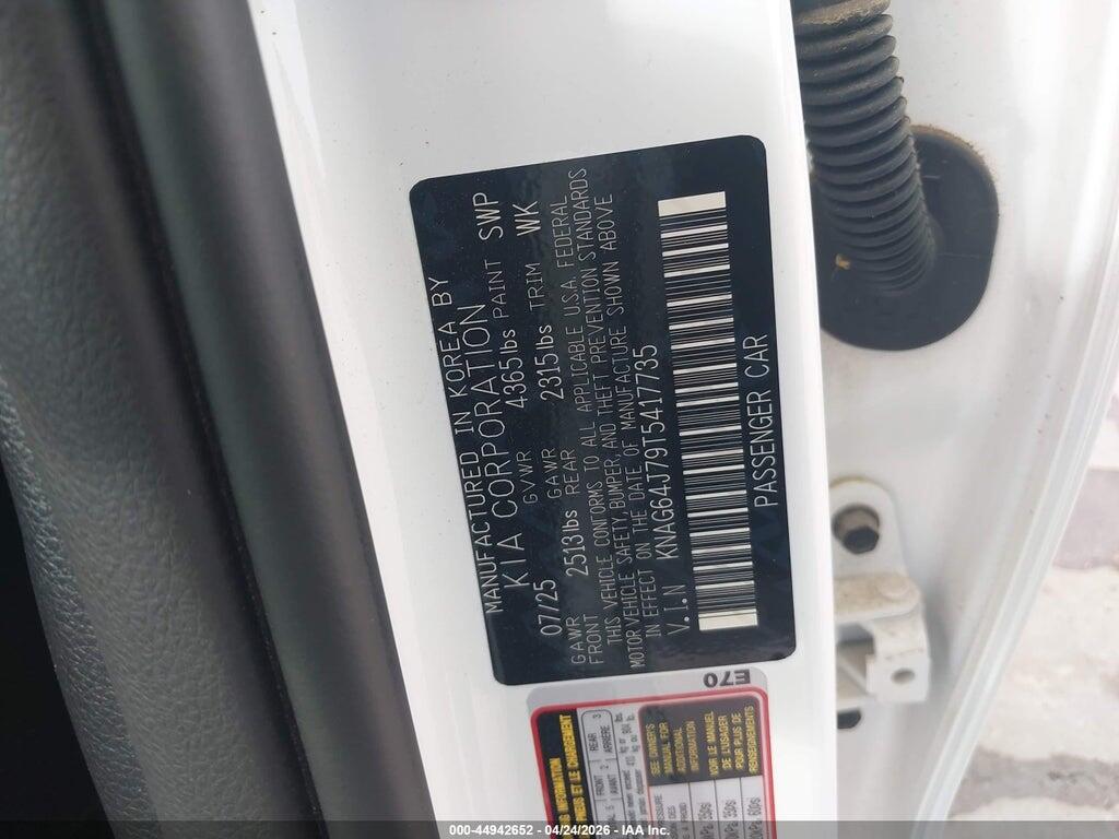KNAG64J79T5417735 2026 KIA K5 photo no. 9