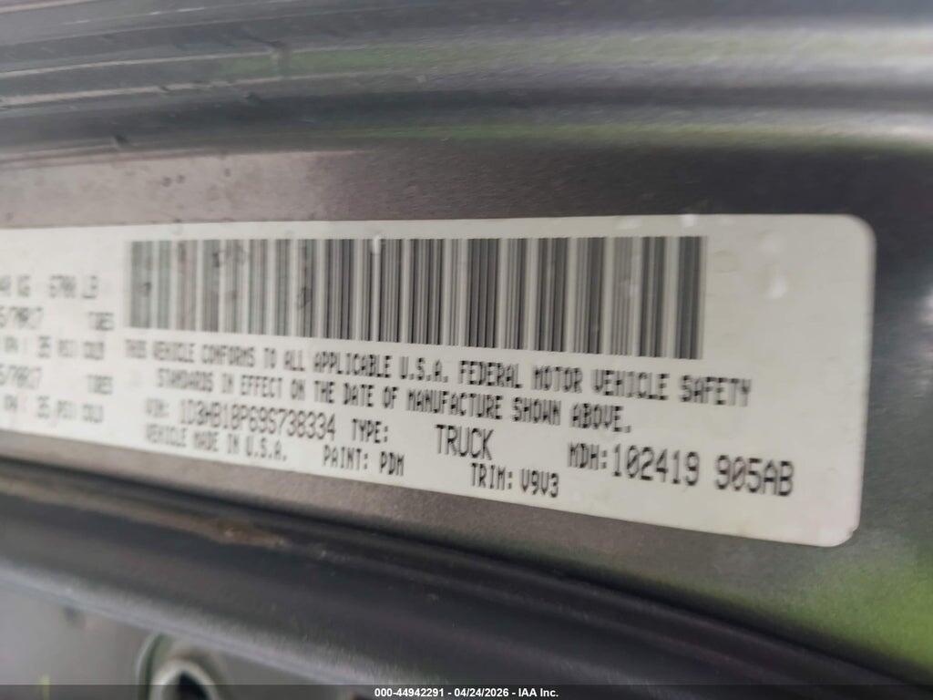 1D3HB18P69S738334 2009 DODGE RAM 1500 photo no. 9