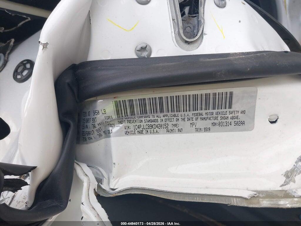 1C4PJLCB9KD420152 2019 JEEP CHEROKEE photo no. 9