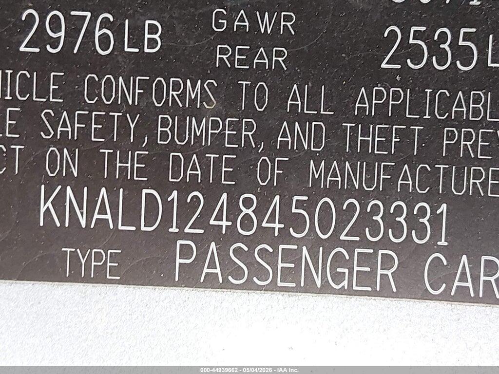 KNALD124845023331 2004 KIA AMANTI photo no. 9