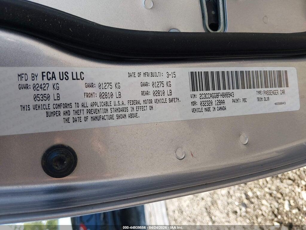 2C3CCAGG8FH808943 2015 CHRYSLER 300 photo no. 9