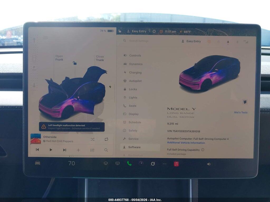 7SAYGDEE9TA391018 2026 TESLA MODEL Y photo no. 7