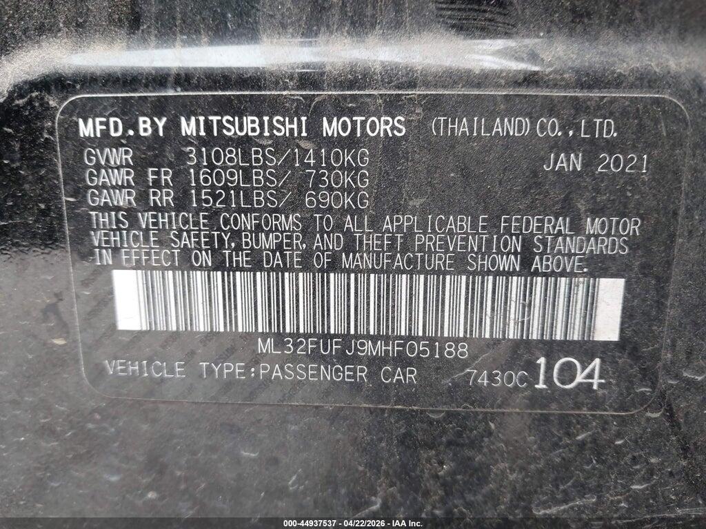 ML32FUFJ9MHF05188 2021 MITSUBISHI MIRAGE G4 photo no. 9