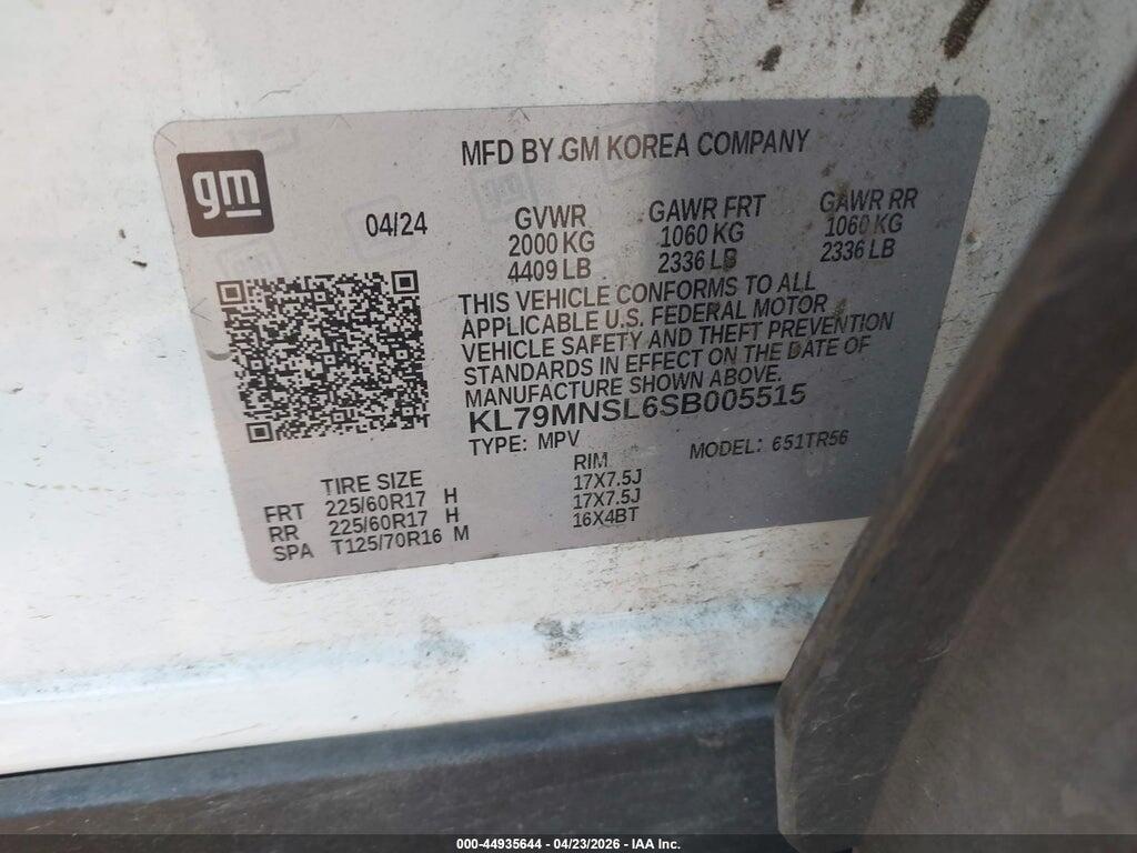 KL79MNSL6SB005515 2025 CHEVROLET TRAILBLAZER photo no. 9