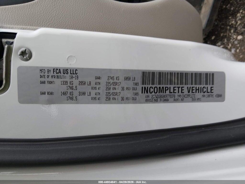 2C7WDGBG0KR779378 2019 DODGE GRAND CARAVAN photo no. 9
