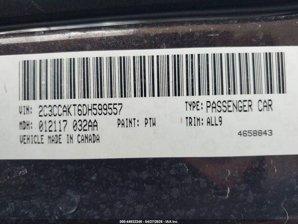 2C3CCAKT6DH599557 2013 CHRYSLER 300C photo no. 9