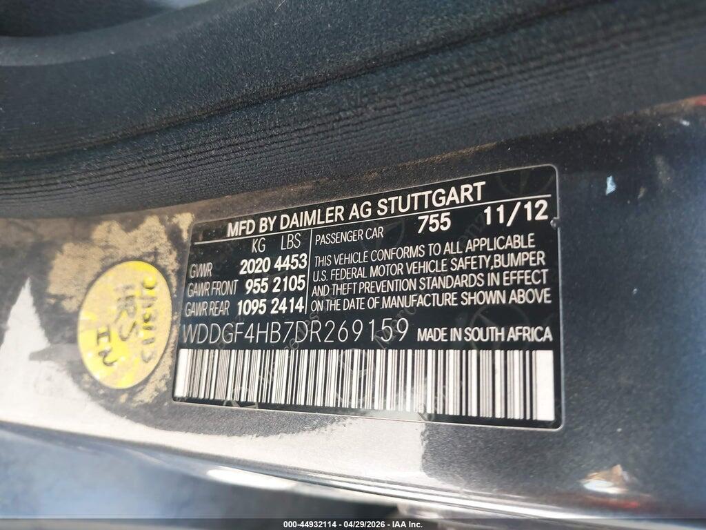 WDDGF4HB7DR269159 2013 MERCEDES-BENZ C 250 photo no. 9