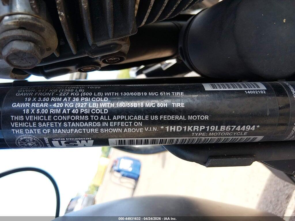 1HD1KRP19LB674494 2020 HARLEY-DAVIDSON FLHXS photo no. 10