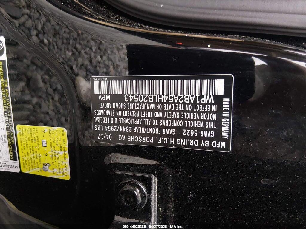 WP1AB2A54HLB20543 2017 PORSCHE MACAN photo no. 9
