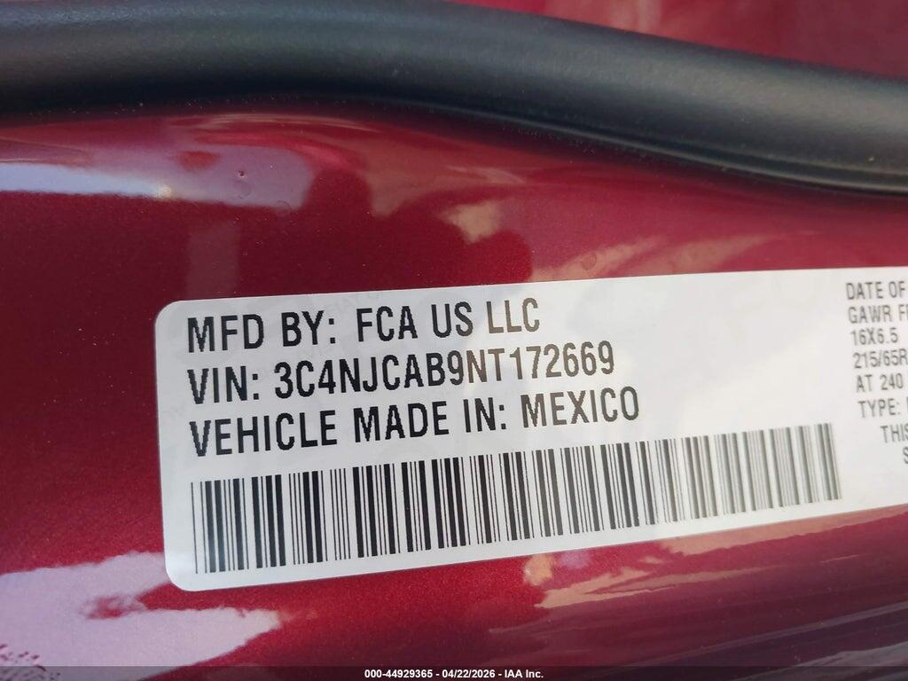 3C4NJCAB9NT172669 2022 JEEP COMPASS photo no. 9
