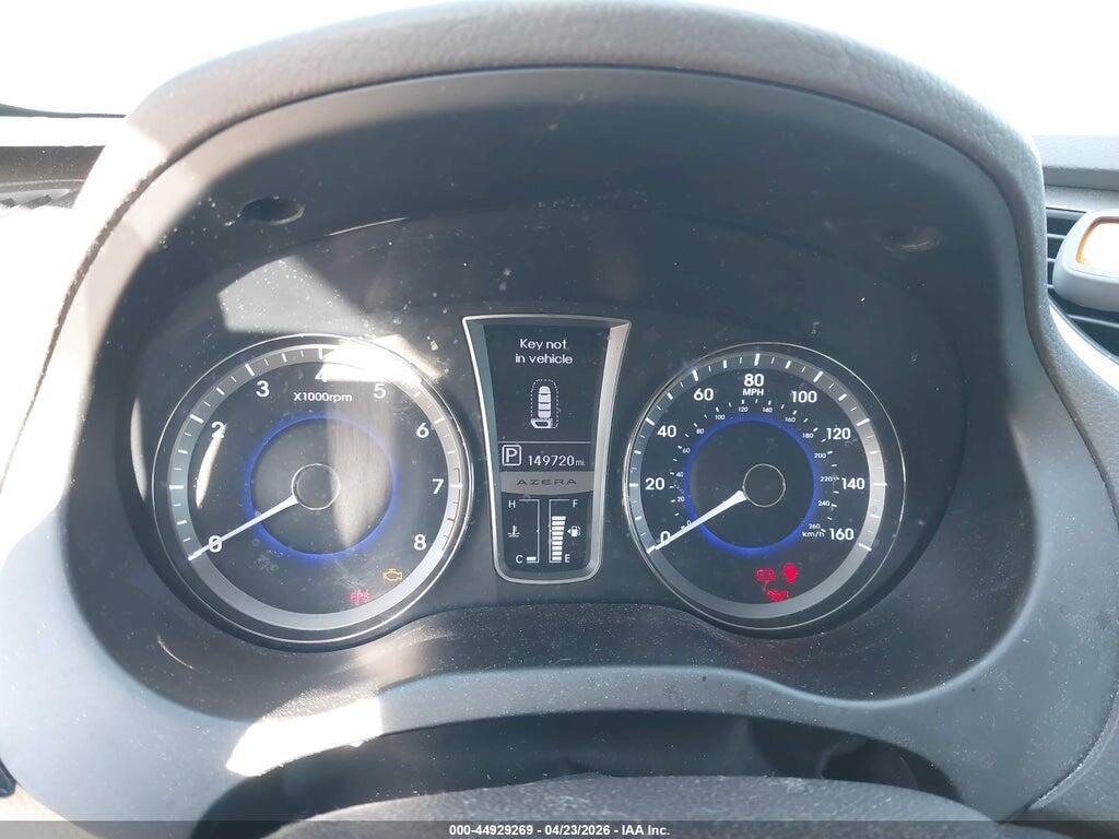 KMHFG4JG9CA185281 2012 HYUNDAI AZERA photo no. 7