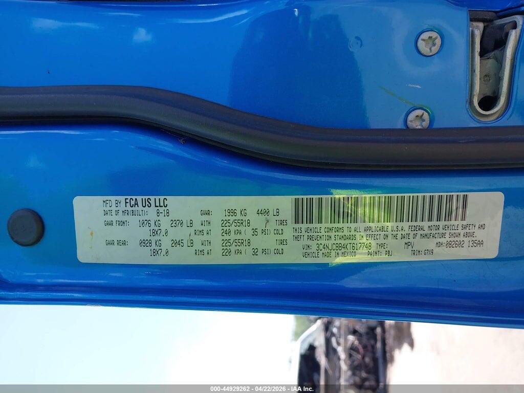 3C4NJCBB4KT617748 2019 JEEP COMPASS photo no. 9