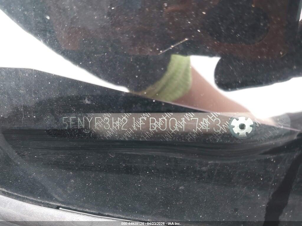 5FNYF3H21FB001743 2015 HONDA PILOT photo no. 9
