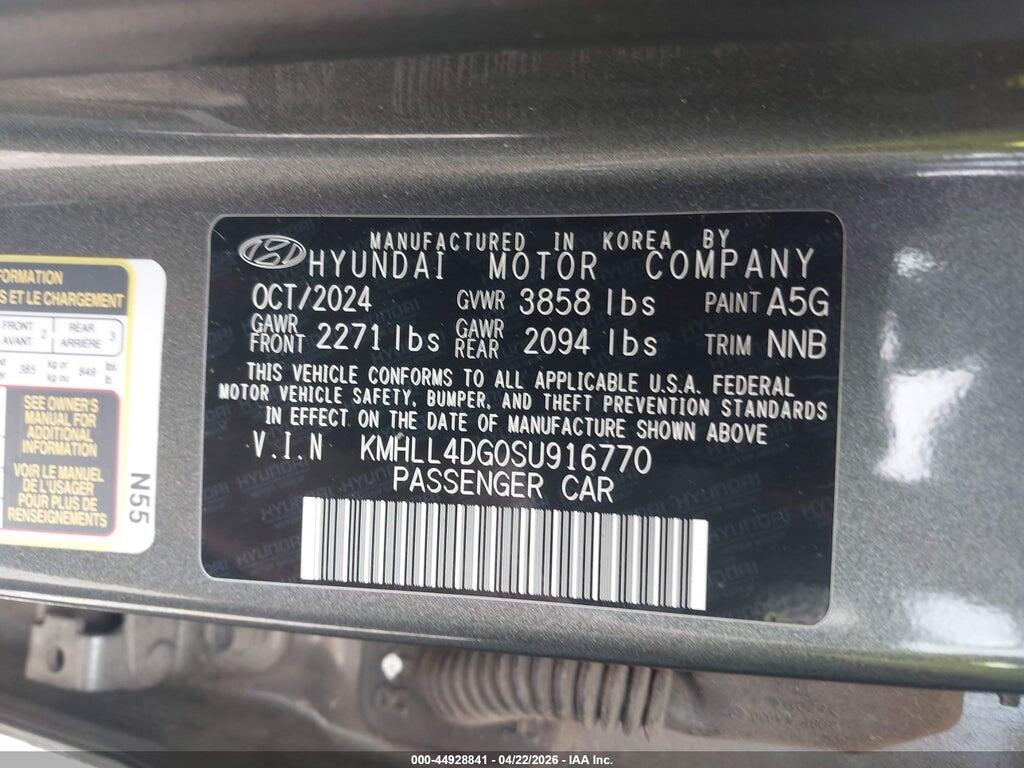 KMHLL4DG0SU916770 2025 HYUNDAI ELANTRA photo no. 9