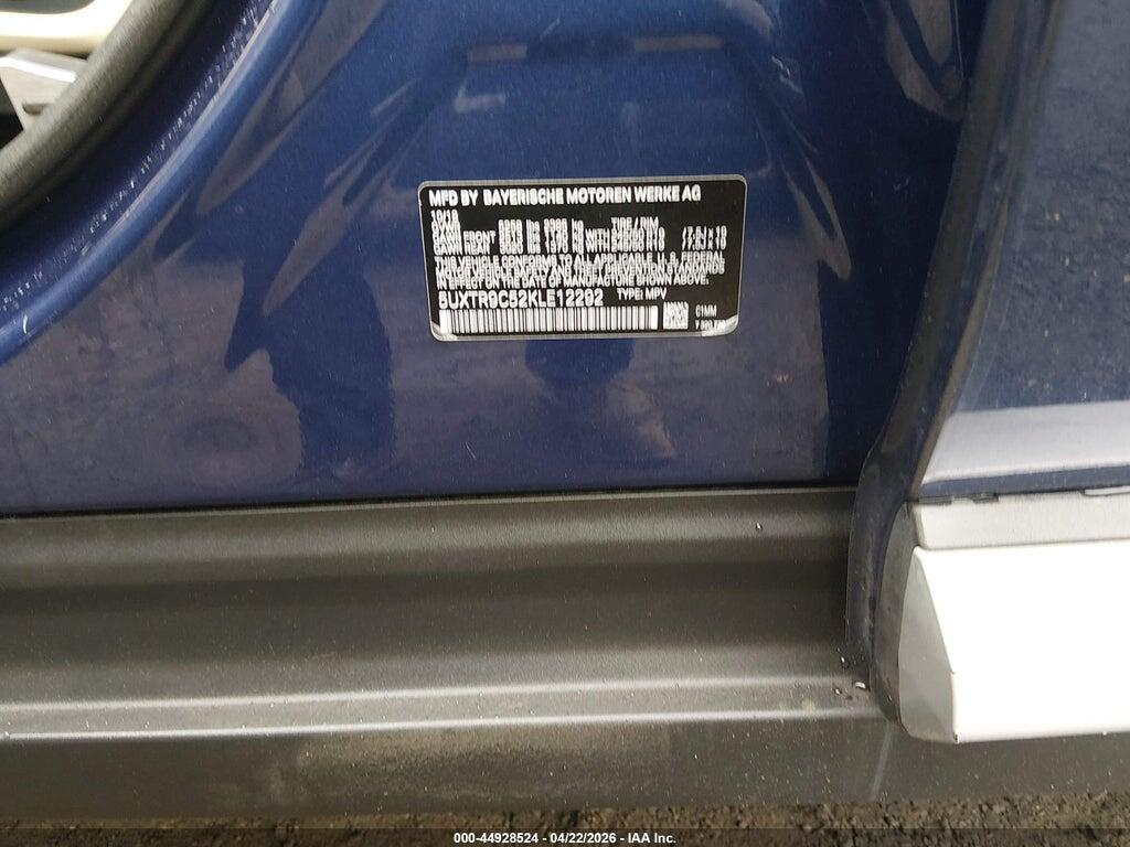 5UXTR9C52KLE12292 2019 BMW X3 photo no. 9