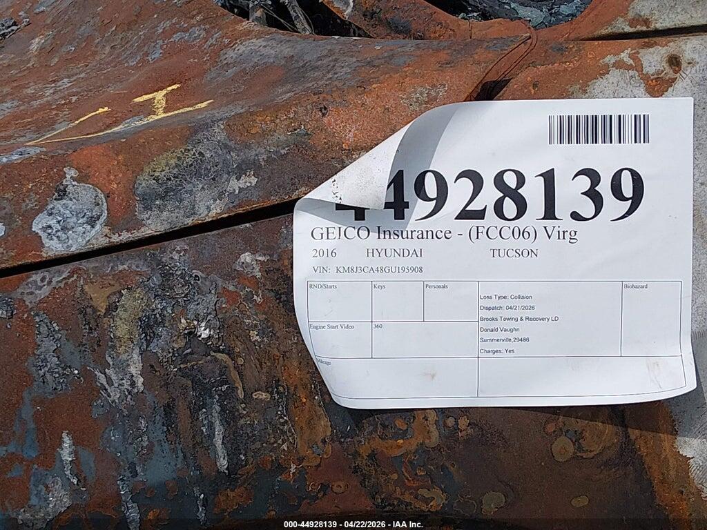 KM8J3CA48GU195908 2016 HYUNDAI TUCSON photo no. 9