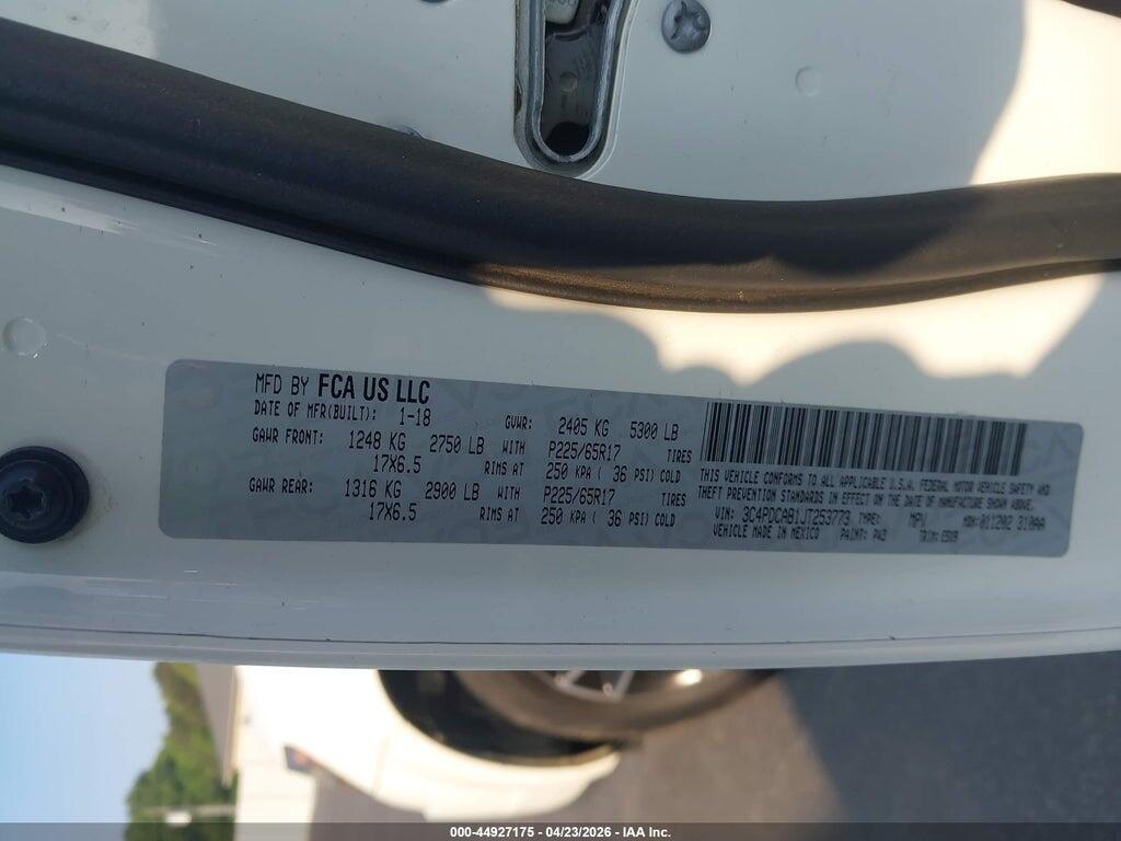 3C4PDCAB1JT253773 2018 DODGE JOURNEY photo no. 9