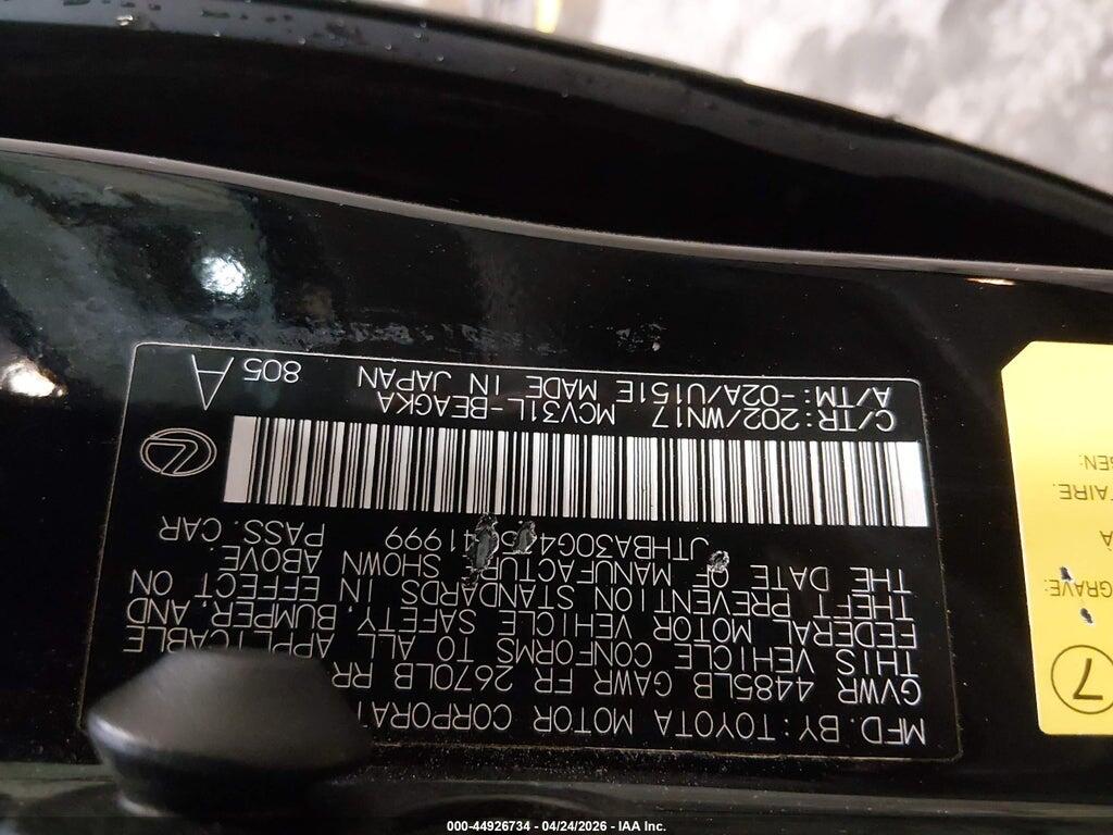 JTHBA30G445041999 2004 LEXUS ES 330 photo no. 9
