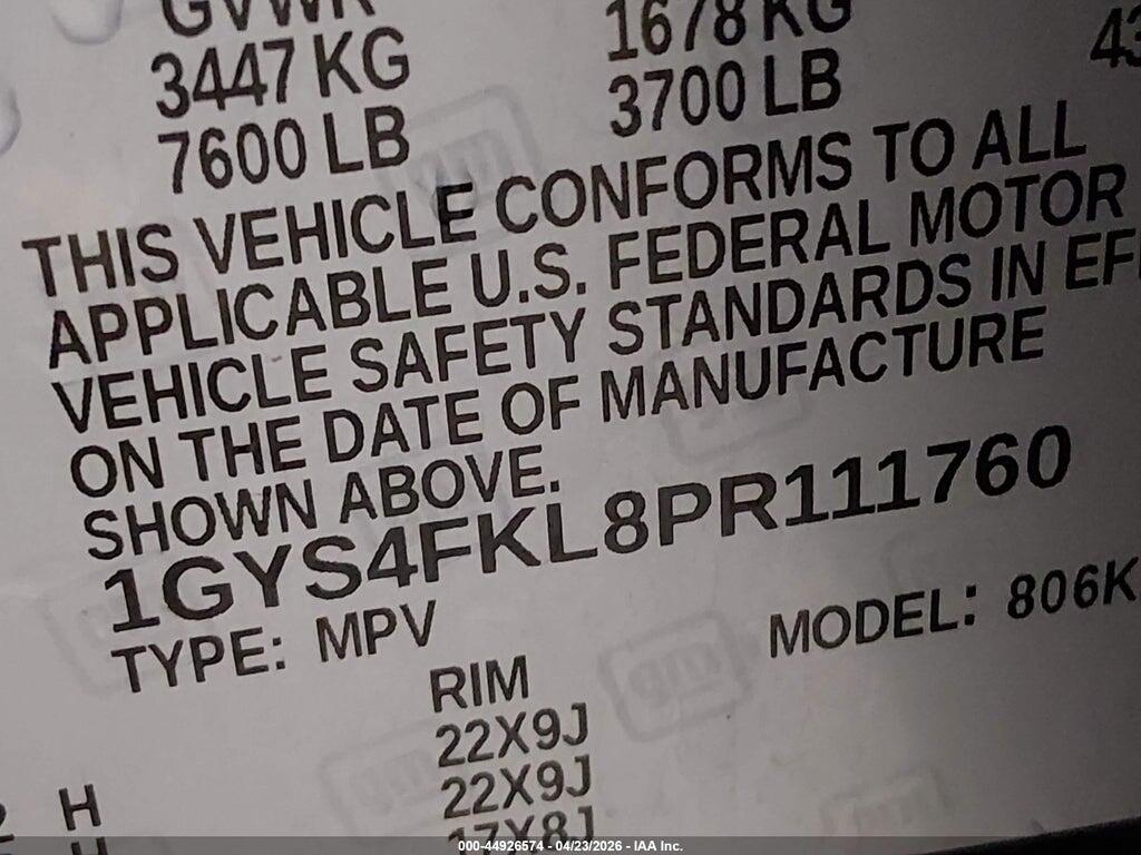 1GYS4FKL8PR111760 2023 CADILLAC ESCALADE photo no. 9