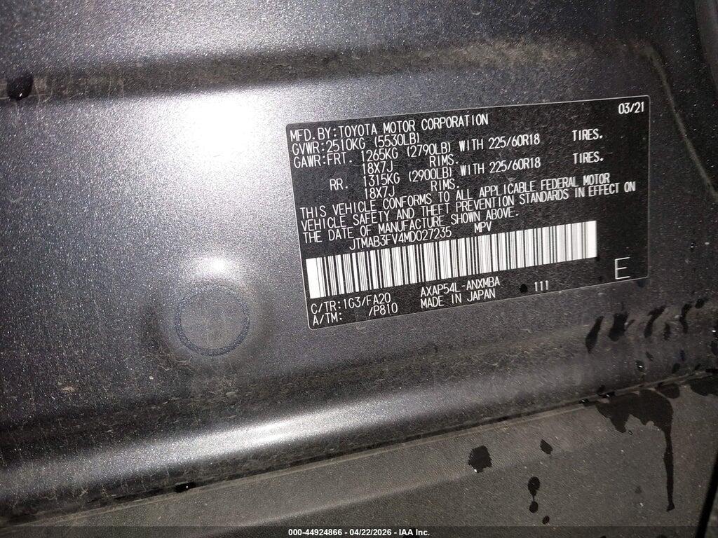 JTMAB3FV4MD027235 2021 TOYOTA RAV4 PRIME photo no. 9