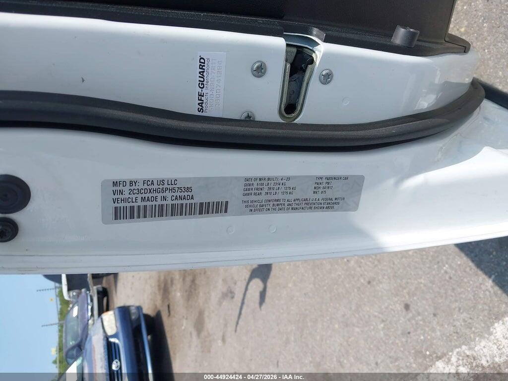 2C3CDXHG6PH575385 2023 DODGE CHARGER photo no. 9