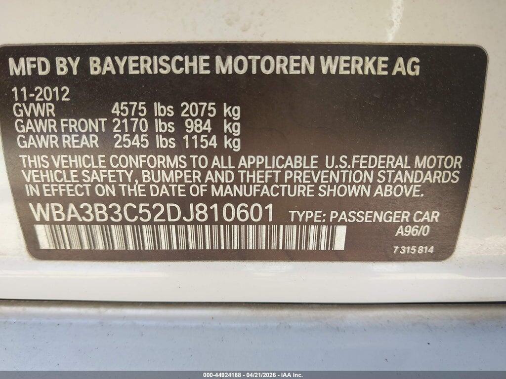 WBA3B3C52DJ810601 2013 BMW 328I photo no. 9