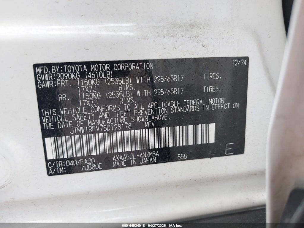 JTMW1RFV7SD128178 2025 TOYOTA RAV4 photo no. 9