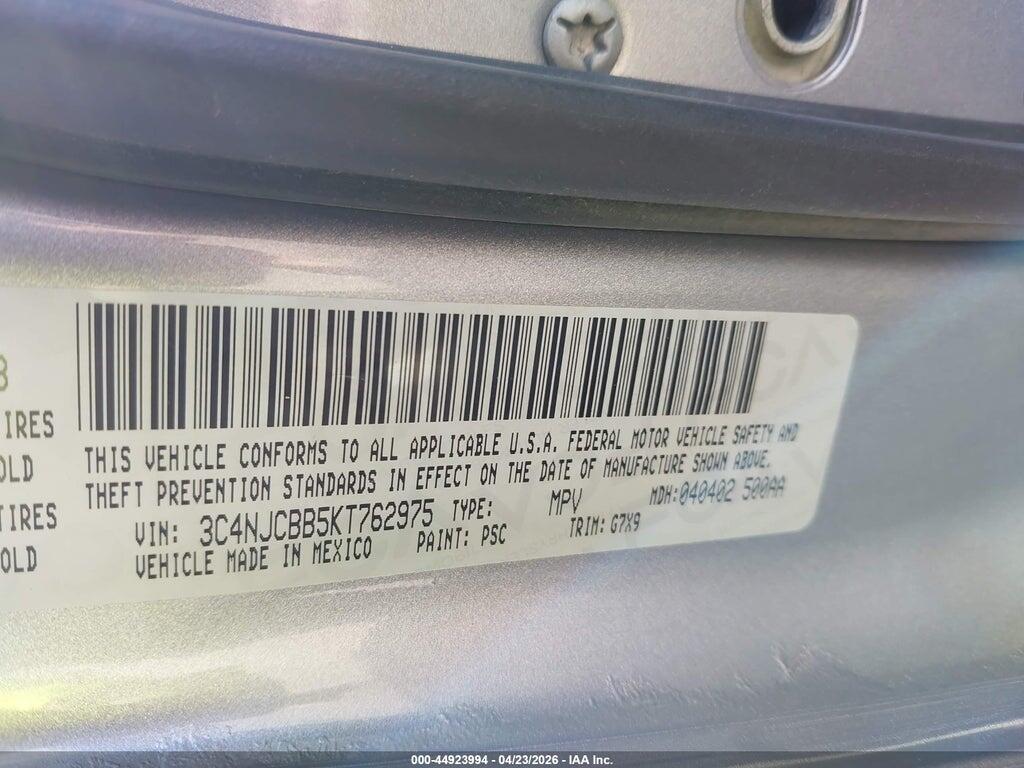 3C4NJCBB5KT762975 2019 JEEP COMPASS photo no. 9