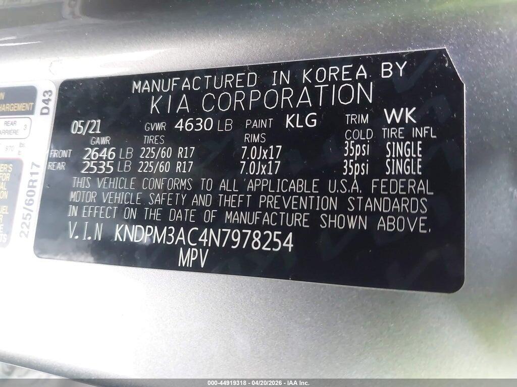 KNDPM3AC4N7978254 2022 KIA SPORTAGE photo no. 9