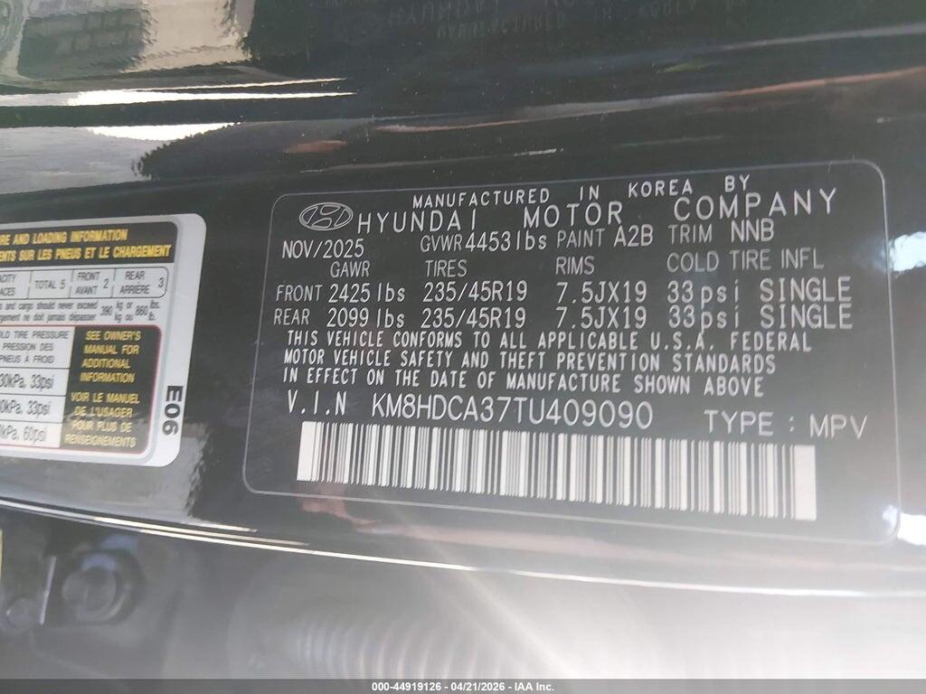 KM8HDCA37TU409090 2026 HYUNDAI KONA photo no. 9