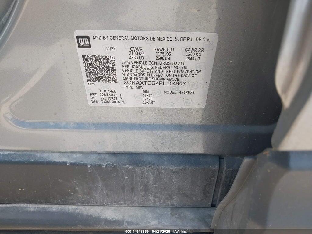 3GNAXTEG4PL154903 2023 CHEVROLET EQUINOX photo no. 9