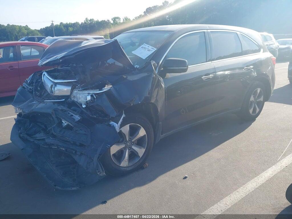 5FRYD3H23GB018758 2016 ACURA MDX photo no. 2