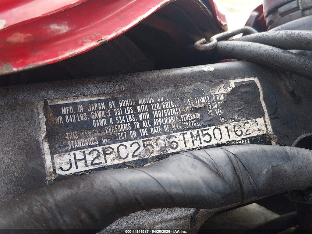 JH2PC2506TM501621 1996 HONDA CBR600 photo no. 10