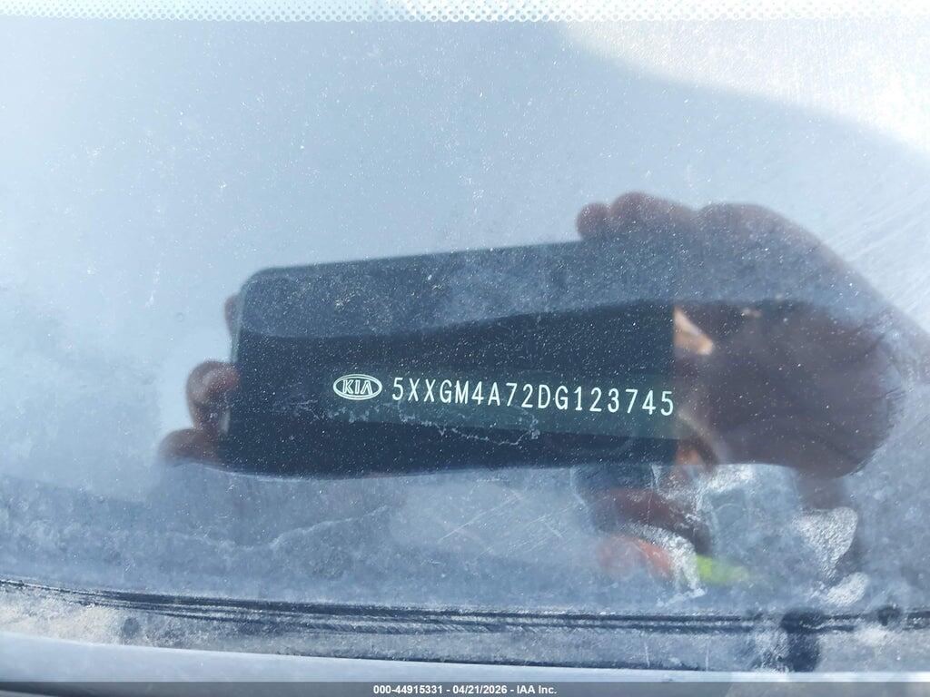 5XXGM4A72DG123745 2013 KIA OPTIMA photo no. 9