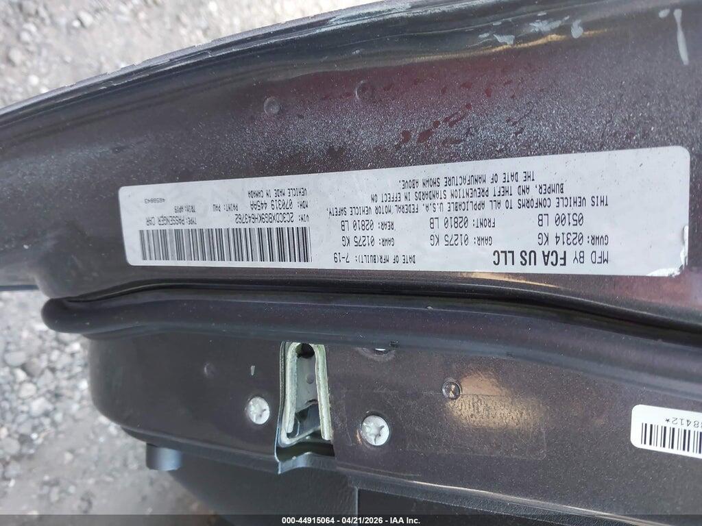 2C3CDXBG9KH643762 2019 DODGE CHARGER photo no. 9