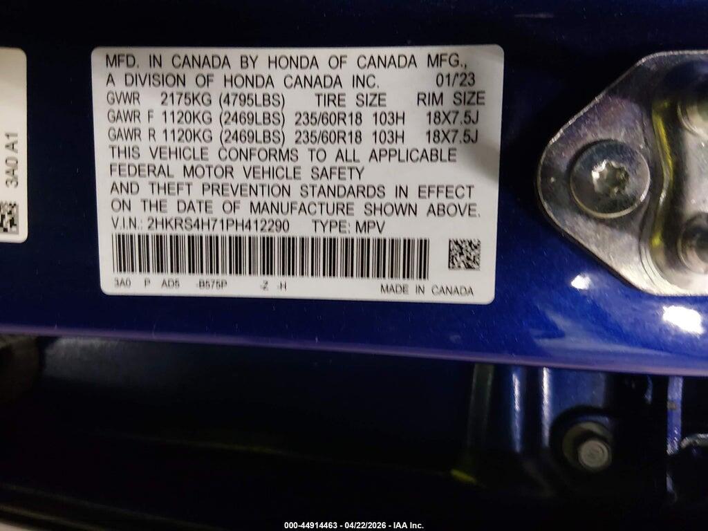 2HKRS4H71PH412290 2023 HONDA CR-V photo no. 9