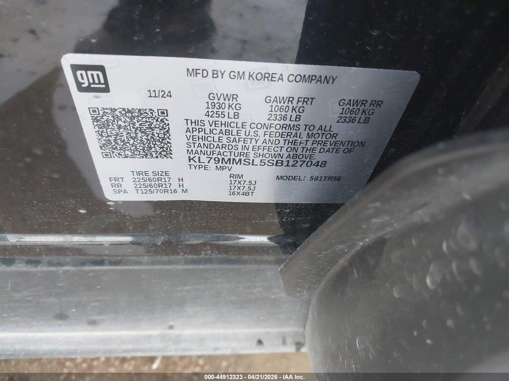 KL79MMSL5SB127048 2025 CHEVROLET TRAILBLAZER photo no. 9