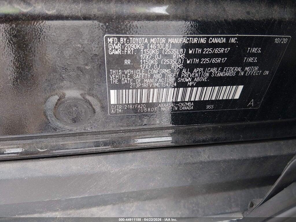 2T3P1RFV1MC154724 2021 TOYOTA RAV4 photo no. 9