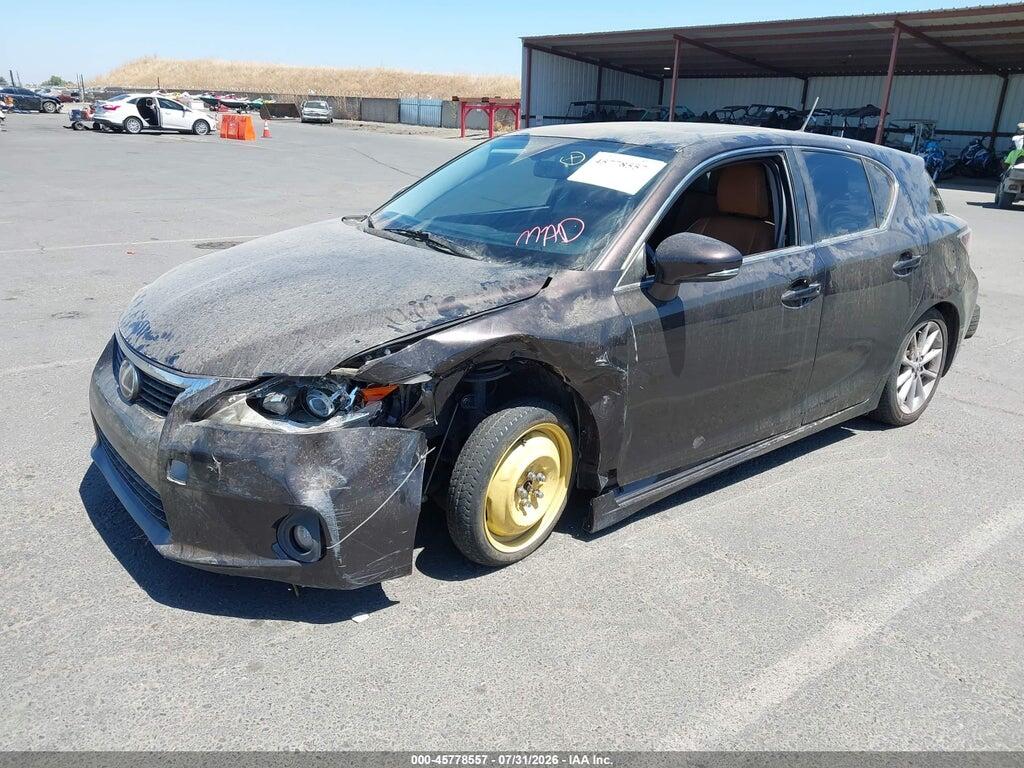 JTHKD5BH5C2107498 2012 LEXUS CT 200H photo no. 2