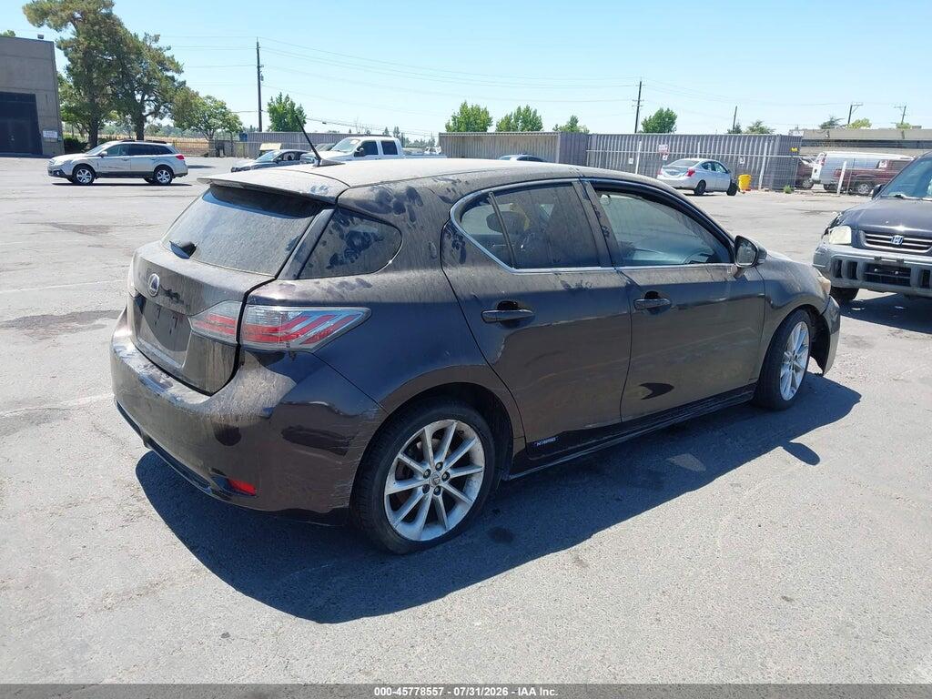 JTHKD5BH5C2107498 2012 LEXUS CT 200H photo no. 4