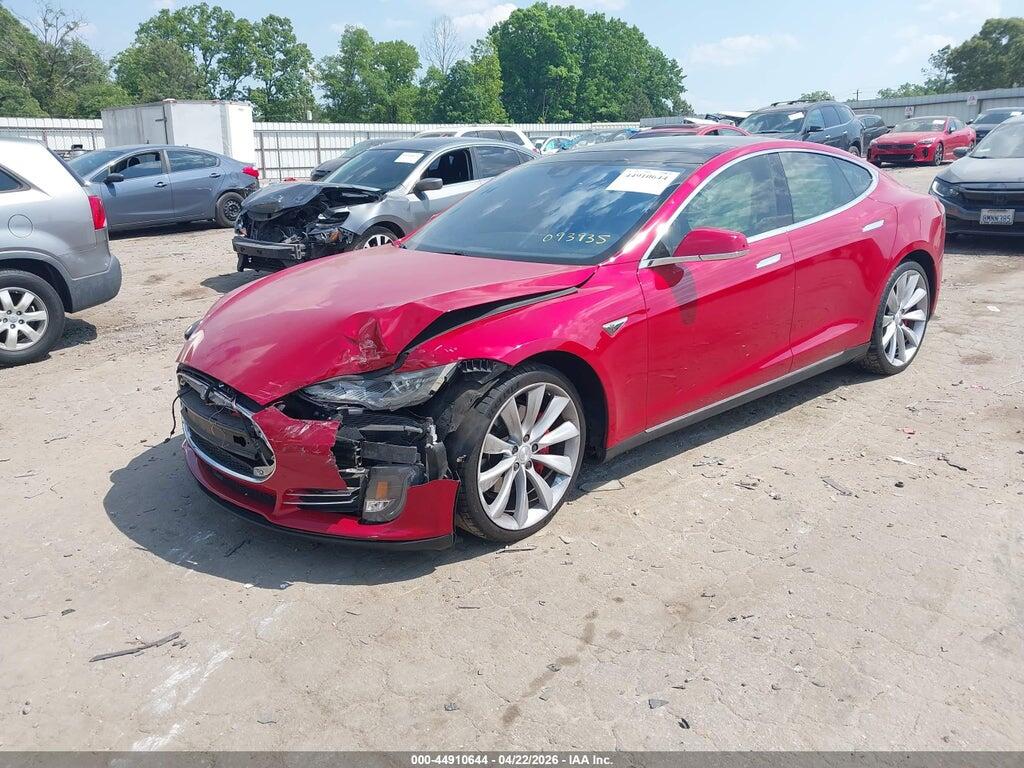 5YJSA1H45FF093935 2015 TESLA MODEL S photo no. 2